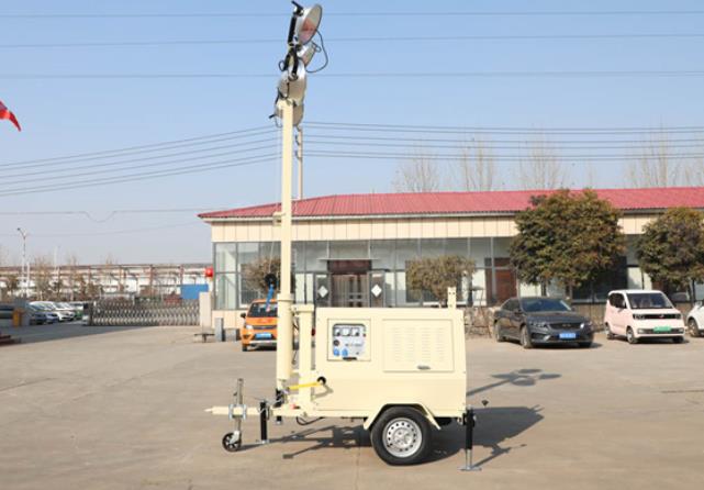 翔工的照明燈車，哪里需要哪里搬